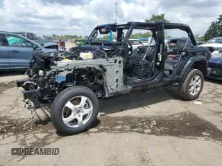 2024 Jeep Wrangler Sahara with VIN 1C4PJXEG7RW355395, listed as a Copart auction lot 68502755 with Not provided miles and Salvage title. Bid and sale history available at DreamBid. Image 1.