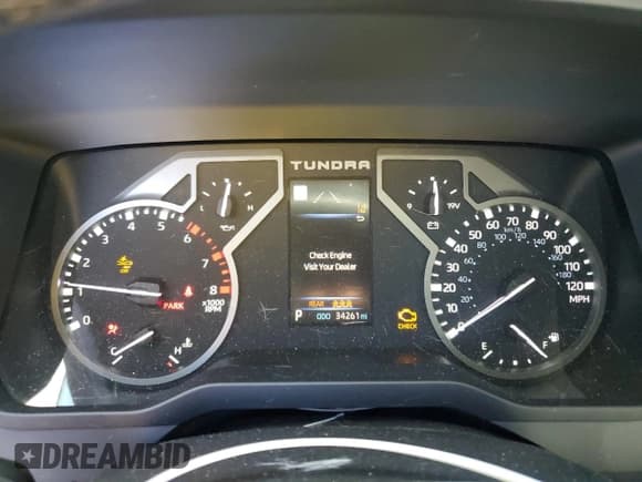 ✅ 2022 Toyota Tundra SR5 • VIN: 5TFLA5AB1NX007383 • Lot: 71456055. Listed on Copart with 34,261 mi. Free auction sales archive from the USA and detailed vehicle history report at DreamBid. Image 9.
