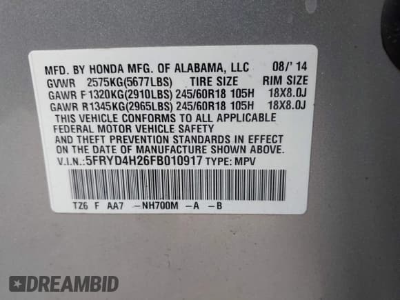 ✅ 2015 Acura MDX • VIN: 5FRYD4H26FB010917 • Lot: 42062742. Wystawiony na IAAI z przebiegiem 99 031 mil. Bezpłatny archiwum sprzedaży aukcyjnych z USA i szczegółowy raport historii pojazdu na DreamBid. Zdjęcie 9.