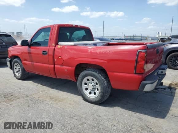 2006 Chevrolet Silverado 1500 Work Truck with VIN 3GCEC14X76G182536, listed as a Copart auction lot 65657284 with 132,112 mi miles and Salvage title. Bid and sale history available at DreamBid. Image 2.