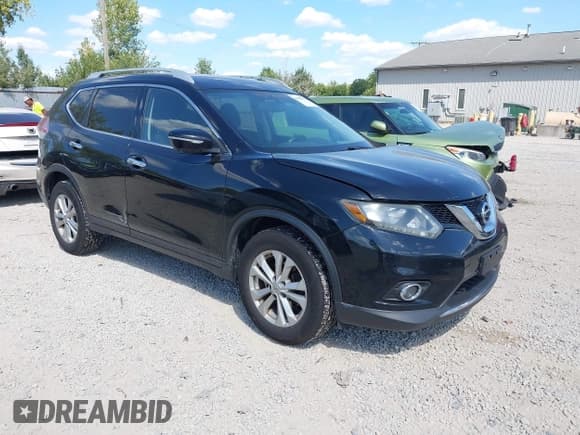 ✅ 2014 Nissan Rogue SV • VIN: 5N1AT2MV4EC750838 • Lot: 43088013. Listed on IAAI with 196,800 mi. Free auction sales archive from the USA and detailed vehicle history report at DreamBid. Image 1.