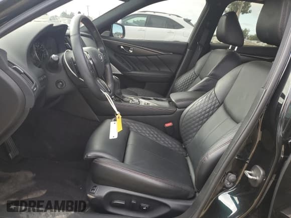 ✅ 2023 Infiniti Q50 Red Sport 400 • VIN: JN1FV7DP1PM570171 • Lot: 65433515. Listed on Copart with 20,649 mi. Free auction sales archive from the USA and detailed vehicle history report at DreamBid. Image 7.