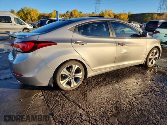 ✅ 2015 Hyundai Elantra Sport • VIN: KMHDH4AH8FU426053 • Lot: 87061875. Listed on Copart with Not provided. Free auction sales archive from the USA and detailed vehicle history report at DreamBid. Image 3.