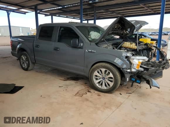 2018 Ford F-150 XL with VIN 1FTEW1CP0JFE16700, listed as a Copart auction lot 81830355 with 69,898 mi miles and Salvage title. Bid and sale history available at DreamBid. Image 4.
