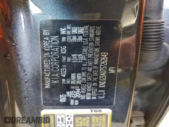 ✅ 2025 Kia Soul LX • VIN: KNDJ23AU7S7262643 • Lot: 93903435. Listed on Copart with 17,722 mi. Free auction sales archive from the USA and detailed vehicle history report at DreamBid. Image 12.