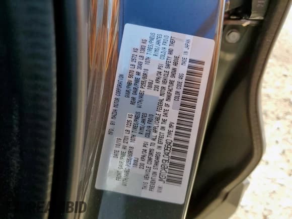 ✅ 2020 Mazda CX-9 Sport • VIN: JM3TCABY9L0405640 • Lot: 62193565. Wystawiony na Copart z przebiegiem Nie podano. Bezpłatny archiwum sprzedaży aukcyjnych z USA i szczegółowy raport historii pojazdu na DreamBid. Zdjęcie 13.