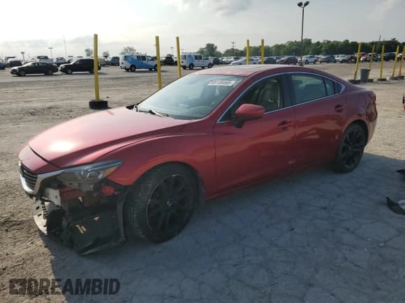 ✅ 2016 Mazda 6 i Touring • VIN: JM1GJ1T53G1446107 • Лот: 66136465. Опубликован ранее на Copart с пробегом Не указан. Бесплатный доступ к архиву аукционных продаж из США и подробный отчёт об истории автомобиля на DreamBid. Изображение 1.