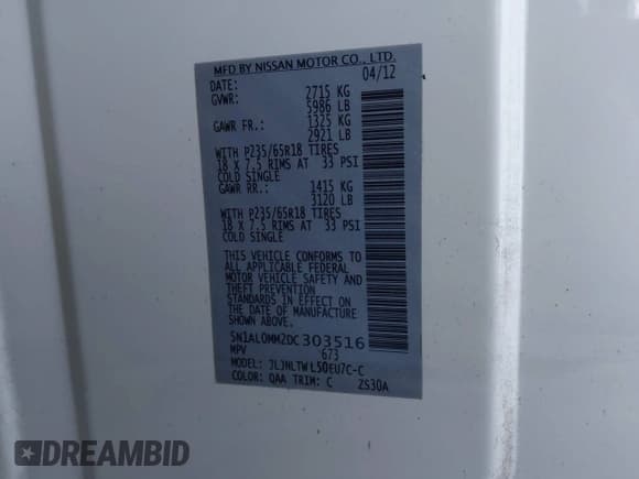 ✅ 2013 Infiniti JX35 • VIN: 5N1AL0MM2DC303516 • Lot: 43729506. Wystawiony na IAAI z przebiegiem 122 606 mil. Bezpłatny archiwum sprzedaży aukcyjnych z USA i szczegółowy raport historii pojazdu na DreamBid. Zdjęcie 9.