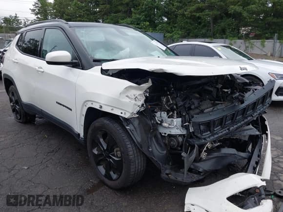 ✅ 2021 Jeep Compass Latitude • VIN: 3C4NJDBB1MT536215 • Lot: 42655056. Listed on IAAI with 46,985 mi. Free auction sales archive from the USA and detailed vehicle history report at DreamBid. Image 1.
