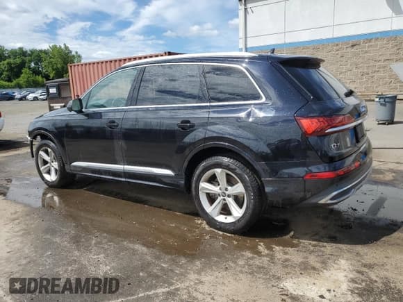 ✅ 2021 Audi Q7 Premium • VIN: WA1AJAF7XMD017067 • Lot: 65178175. Listed on Copart with 53,278 mi. Free auction sales archive from the USA and detailed vehicle history report at DreamBid. Image 2.