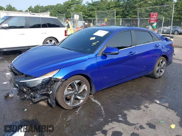 2022 Hyundai Elantra Limited z VIN KMHLN4AJ5NU025680, wystawiony jako IAAI lot #42916208 z przebiegiem 73 865 mil mil oraz . Historia ofert i sprzedaży dostępna na DreamBid. Obrazek 2.