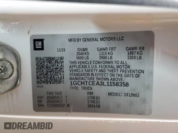 2020 Chevrolet Colorado 4WD LT z VIN 1GCHTCEA3L1158358, wystawiony jako Copart lot #78077744 z przebiegiem 83 084 mil mil oraz Czysty tytuł • Clean title. Historia ofert i sprzedaży dostępna na DreamBid. Obrazek 12.