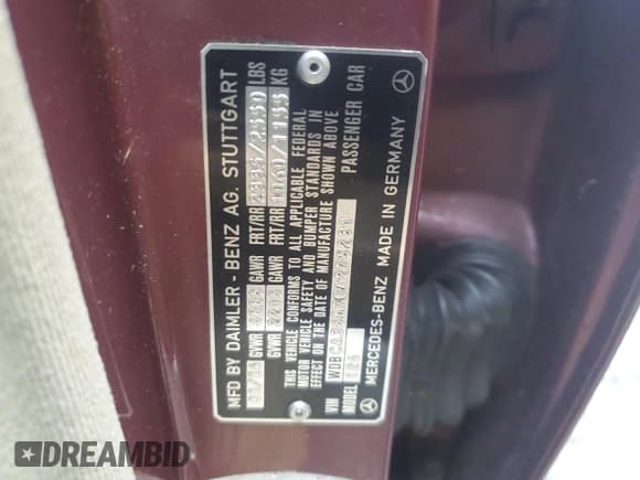 ✅ 1986 Mercedes-Benz 420 SEL • VIN: WDBCA35D7GA275231 • Lot: 68381924. Wystawiony na Copart z przebiegiem 239 977 mil. Bezpłatny archiwum sprzedaży aukcyjnych z USA i szczegółowy raport historii pojazdu na DreamBid. Zdjęcie 12.