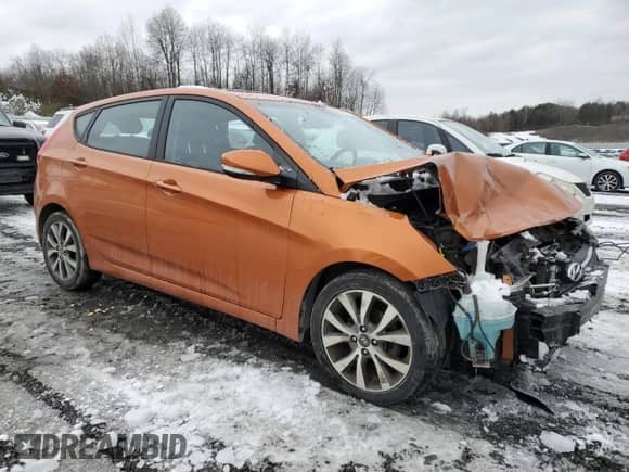 ✅ 2015 Hyundai Accent Sport • VIN: KMHCU5AE4FU226886 • Lot: 44789755. Listed on Copart with 118,907 mi miles. Access the free auction sales archive from the USA and view a detailed vehicle history report at DreamBid. Image 4.