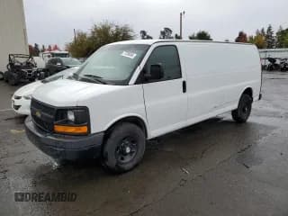 ✅ 2014 Chevrolet Express Cargo • VIN: 1GCWGGBA1E1193958 • Lot: 77208494. Listed on Copart with 126,193 mi. Free auction sales archive from the USA and detailed vehicle history report at DreamBid. Image 1.