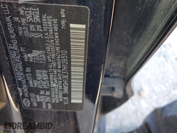 ✅ 2007 Hyundai Santa Fe SE • VIN: 5NMSH13E37H126510 • Lot: 80759094. Listed on Copart with Not provided. Free auction sales archive from the USA and detailed vehicle history report at DreamBid. Image 14.