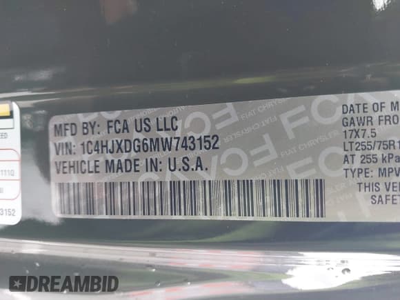 ✅ 2021 Jeep Wrangler Unlimited Sport Altitude • VIN: 1C4HJXDG6MW743152 • Lot: 41685129. Wystawiony na IAAI z przebiegiem 59 452 mil. Bezpłatny archiwum sprzedaży aukcyjnych z USA i szczegółowy raport historii pojazdu na DreamBid. Zdjęcie 9.