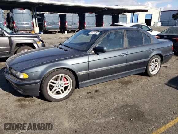 ✅ 2001 BMW 7 Series 740i • VIN: WBAGG83481DN88079 • Lot: 78521754. Listed on Copart with 155,073 mi. Free auction sales archive from the USA and detailed vehicle history report at DreamBid. Image 1.