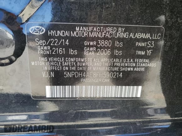 ✅ 2015 Hyundai Elantra SE • VIN: 5NPDH4AE8FH590214 • Лот: 90512605. Опубликован ранее на Copart с пробегом 130 282 миль. Бесплатный доступ к архиву аукционных продаж из США и подробный отчёт об истории автомобиля на DreamBid. Изображение 12.