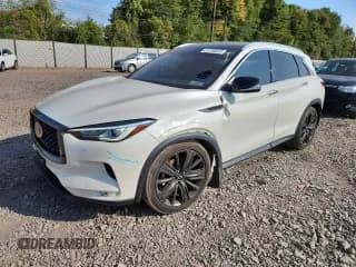 ✅ 2021 Infiniti QX50 Luxe • VIN: 3PCAJ5BB8MF115031 • Lot: 81496645. Listed on Copart with 57,931 mi. Free auction sales archive from the USA and detailed vehicle history report at DreamBid. Image 1.