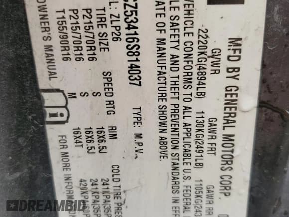 ✅ 2006 Saturn VUE • VIN: 5GZCZ53416S814037 • Lot: 54332895. Wystawiony na Copart z przebiegiem 133 807 mil. Bezpłatny archiwum sprzedaży aukcyjnych z USA i szczegółowy raport historii pojazdu na DreamBid. Zdjęcie 13.