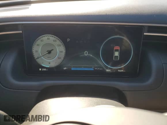 2023 Hyundai Santa Cruz SEL with VIN 5NTJCDAE8PH071054, listed as a Copart auction lot 81081134 with 9,609 mi miles and Salvage title. Bid and sale history available at DreamBid. Image 9.