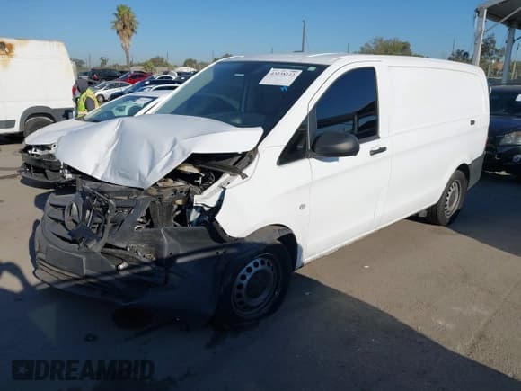 ✅ 2023 Mercedes-Benz Metris Cargo • VIN: W1YV0BEY4P4283405 • Lot: 43238112. Listed on IAAI with 74,432 mi. Free auction sales archive from the USA and detailed vehicle history report at DreamBid. Image 2.