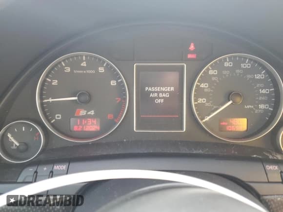 ✅ 2007 Audi S4 • VIN: WAUGL78E47A136678 • Лот: 68352724. Опубликован ранее на Copart с пробегом 106 989 миль. Бесплатный доступ к архиву аукционных продаж из США и подробный отчёт об истории автомобиля на DreamBid. Изображение 9.