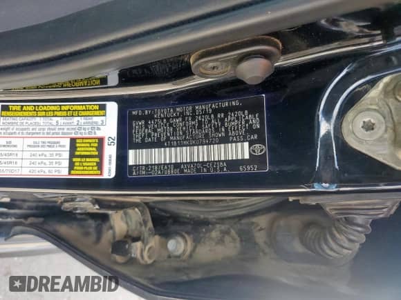 2019 Toyota Camry LE z VIN 4T1B11HK0KU794720, wystawiony jako Copart lot #66700455 z przebiegiem 102 818 mil mil oraz Czysty tytuł • Clean title. Historia ofert i sprzedaży dostępna na DreamBid. Obrazek 12.