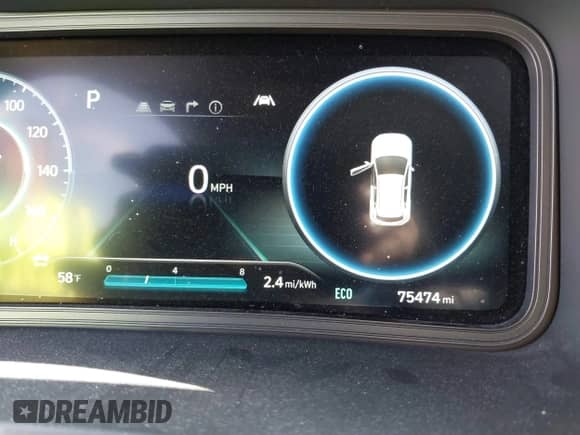 2022 Hyundai Kona Limited z VIN KM8K53AGXNU138941, wystawiony jako IAAI lot #41369248 z przebiegiem 75 474 mil mil oraz . Historia ofert i sprzedaży dostępna na DreamBid. Obrazek 7.