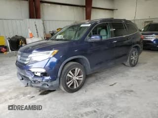 ✅ 2017 Honda Pilot EX-L • VIN: 5FNYF6H5XHB027529 • Lot: 90885995. Listed on Copart with 109,420 mi. Free auction sales archive from the USA and detailed vehicle history report at DreamBid. Image 1.