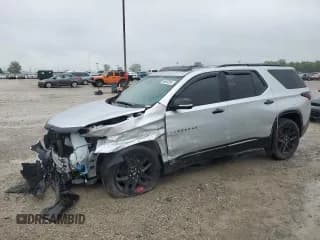 ✅ 2021 Chevrolet Traverse Premier • VIN: 1GNEVKKW9MJ239431 • Lot: 58696395. Wystawiony na Copart z przebiegiem 52 099 mil. Bezpłatny archiwum sprzedaży aukcyjnych z USA i szczegółowy raport historii pojazdu na DreamBid. Zdjęcie 1.
