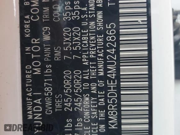 ✅ 2021 Hyundai Palisade Limited • VIN: KM8R5DHE4MU242865 • Лот: 71324064. Опубликован ранее на Copart с пробегом 44 073 миль. Бесплатный доступ к архиву аукционных продаж из США и подробный отчёт об истории автомобиля на DreamBid. Изображение 13.