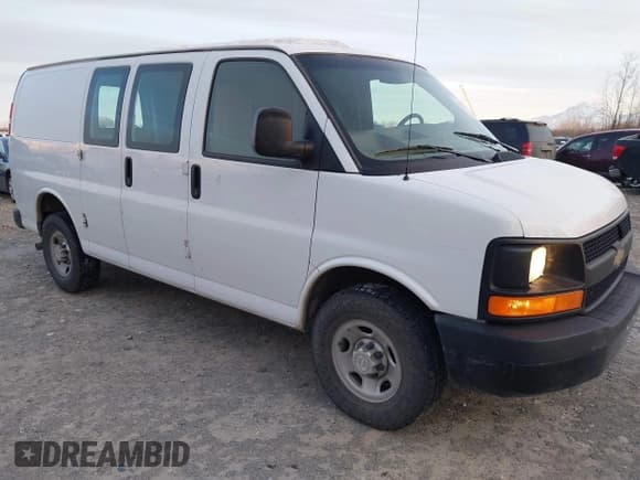 ✅ 2014 Chevrolet Express Cargo • VIN: 1GCZGTCA0E1202685 • Lot: 43864719. Listed on IAAI with 98,052 mi. Free auction sales archive from the USA and detailed vehicle history report at DreamBid. Image 1.