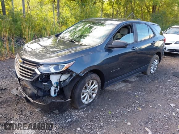 ✅ 2020 Chevrolet Equinox LS • VIN: 2GNAXSEV5L6265984 • Lot: 43146869. Listed on IAAI with 76,705 mi. Free auction sales archive from the USA and detailed vehicle history report at DreamBid. Image 2.