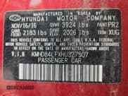 ✅ 2017 Hyundai Elantra SE • VIN: KMHD84LFXHU327507 • Lot: 90425115. Listed on Copart with 80,666 mi. Free auction sales archive from the USA and detailed vehicle history report at DreamBid. Image 13.