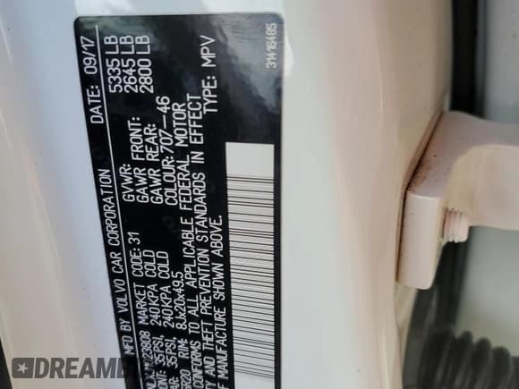 ✅ 2018 Volvo V90 • VIN: YV4A22NLXJ1023808 • Лот: 72569843. Опубликован ранее на Copart с пробегом 44 988 миль. Бесплатный доступ к архиву аукционных продаж из США и подробный отчёт об истории автомобиля на DreamBid. Изображение 12.