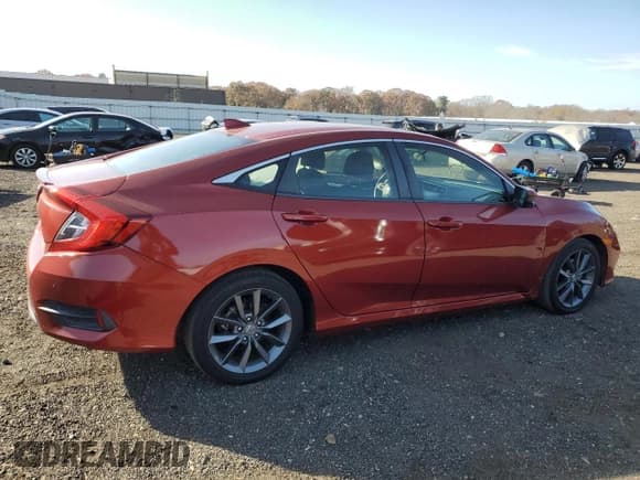 ✅ 2019 Honda Civic EX • VIN: JHMFC1F31KX006634 • Lot: 92618395. Listed on Copart with 74,863 mi. Free auction sales archive from the USA and detailed vehicle history report at DreamBid. Image 3.