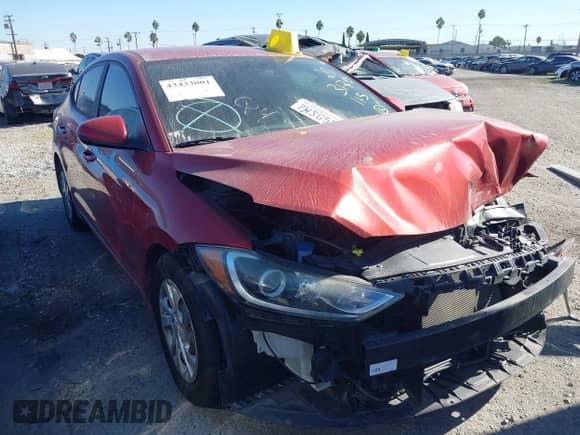 2017 Hyundai Elantra SE с VIN 5NPD74LF4HH165620, выставлен на аукционе IAAI как лот 43433001 с пробегом 130 216 миль миль и . История ставок и продаж доступна на DreamBid. Изображение 1.