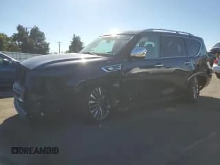 ✅ 2018 Infiniti QX80 • VIN: JN8AZ2NE7J9191573 • Лот: 86455305. Опубликован ранее на Copart с пробегом 94 617 миль. Бесплатный доступ к архиву аукционных продаж из США и подробный отчёт об истории автомобиля на DreamBid. Изображение 1.