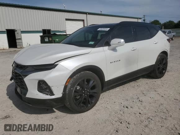 2022 Chevrolet Blazer RS z VIN 3GNKBKRS2NS197876, wystawiony jako Copart lot #66489554 z przebiegiem 33 620 mil mil oraz Szkoda całkowita • Salvage title. Historia ofert i sprzedaży dostępna na DreamBid. Obrazek 1.