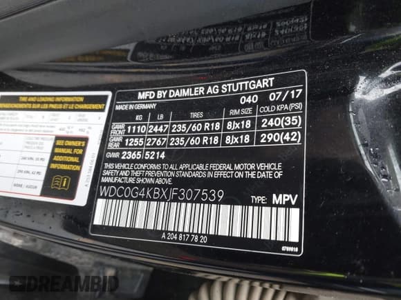 ✅ 2018 Mercedes-Benz GLC 300 • VIN: WDC0G4KBXJF307539 • Лот: 43441504. Опубликован ранее на IAAI с пробегом 122 436 миль. Бесплатный доступ к архиву аукционных продаж из США и подробный отчёт об истории автомобиля на DreamBid. Изображение 9.