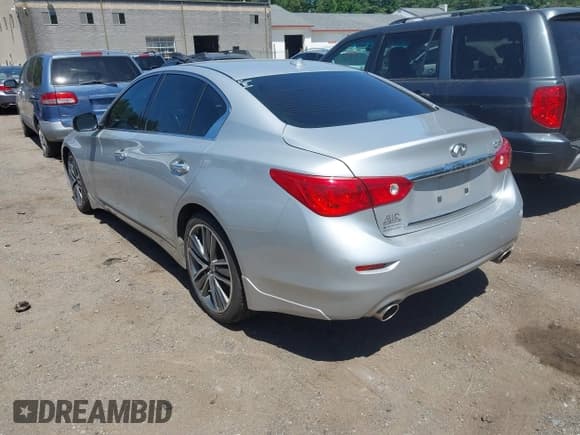 ✅ 2014 Infiniti Q50 Sport • VIN: JN1BV7AR7EM697122 • Lot: 42573618. Listed on IAAI with 55,051 mi. Free auction sales archive from the USA and detailed vehicle history report at DreamBid. Image 3.