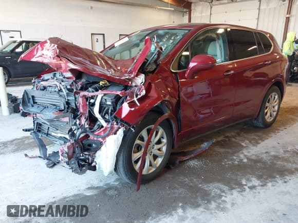 ✅ 2019 Buick Envision Preferred • VIN: LRBFXBSA2KD022261 • Lot: 42225129. Listed on IAAI with 38,187 mi. Free auction sales archive from the USA and detailed vehicle history report at DreamBid. Image 2.