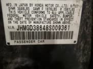✅ 2008 Honda Fit Sport • VIN: JHMGD38648S009361 • Лот: 80323495. Опубликован ранее на Copart с пробегом 62 654 миль. Бесплатный доступ к архиву аукционных продаж из США и подробный отчёт об истории автомобиля на DreamBid. Изображение 12.