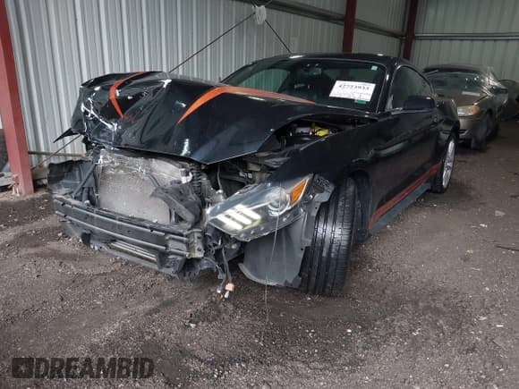 ✅ 2017 Ford Mustang EcoBoost • VIN: 1FA6P8TH0H5240577 • Lot: 42723933. Listed on IAAI with 44,751 mi. Free auction sales archive from the USA and detailed vehicle history report at DreamBid. Image 2.