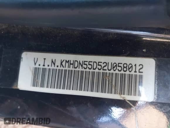 2002 Hyundai Elantra GT with VIN KMHDN55D52U058012, listed as a IAAI auction lot 42776812 with 193,822 mi miles and . Bid and sale history available at DreamBid. Image 9.