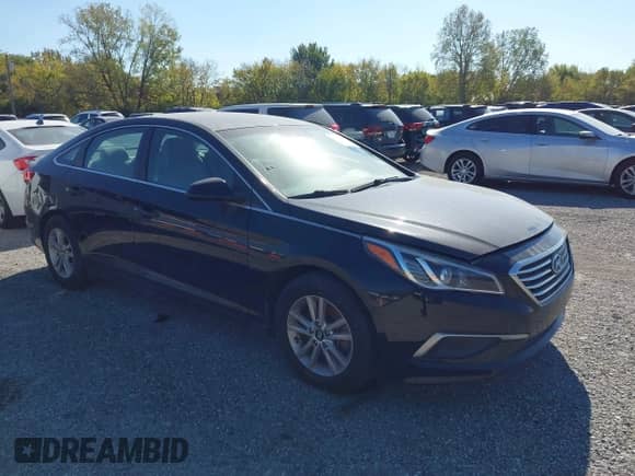 2016 Hyundai Sonata SE with VIN 5NPE24AF5GH291005, listed as a IAAI auction lot 43474151 with 143,077 mi miles and . Bid and sale history available at DreamBid. Image 1.