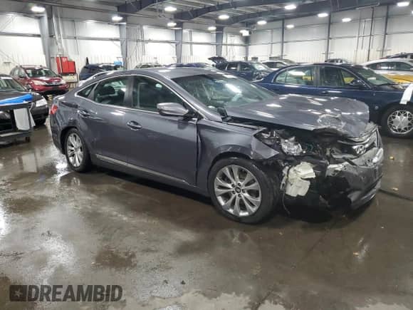 2013 Hyundai Azera with VIN KMHFG4JGXDA230729, listed as a Copart auction lot 78270044 with 116,596 mi miles and Salvage title. Bid and sale history available at DreamBid. Image 4.