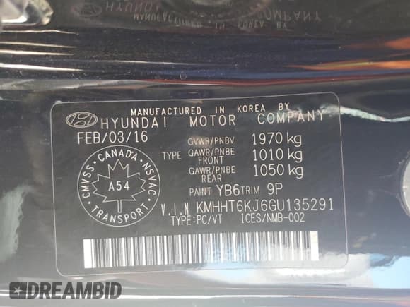 ✅ 2016 Hyundai Genesis Coupe 3.8L Base • VIN: KMHHT6KJ6GU135291 • Lot: 80178685. Wystawiony na Copart z przebiegiem 38 938 mil. Bezpłatny archiwum sprzedaży aukcyjnych z USA i szczegółowy raport historii pojazdu na DreamBid. Zdjęcie 12.